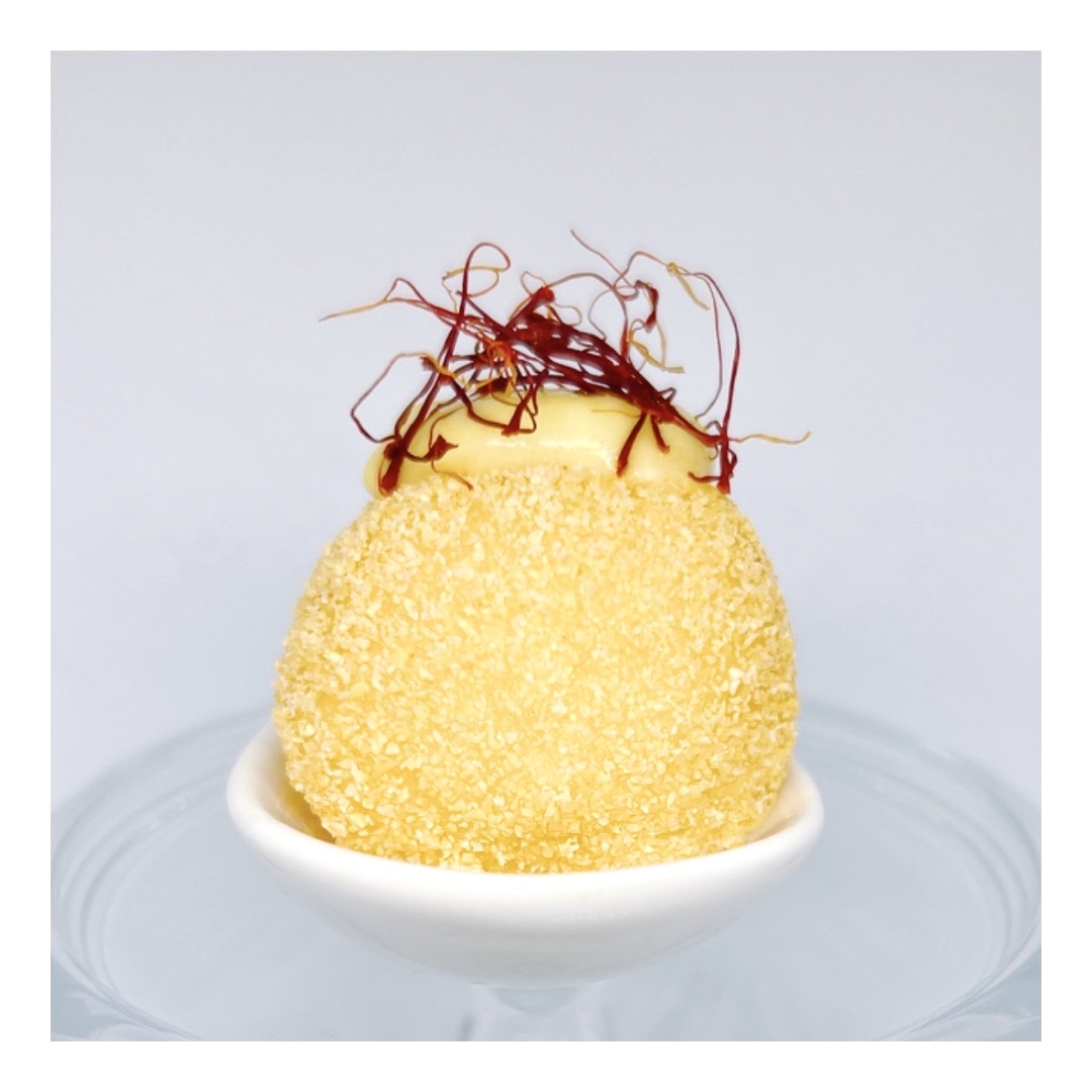 POLPETTINE DI POLENTA CON BESCIAMELLA ALLO ZAFFERANO